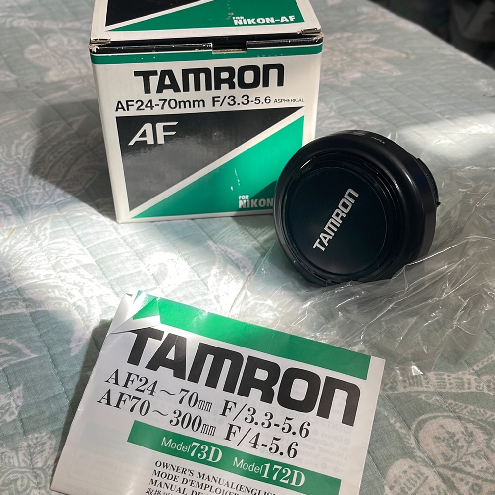 Tamron AF24-70mm F/.3.3-5.6 Aspherical Camera Lens for Nikon AF in Box